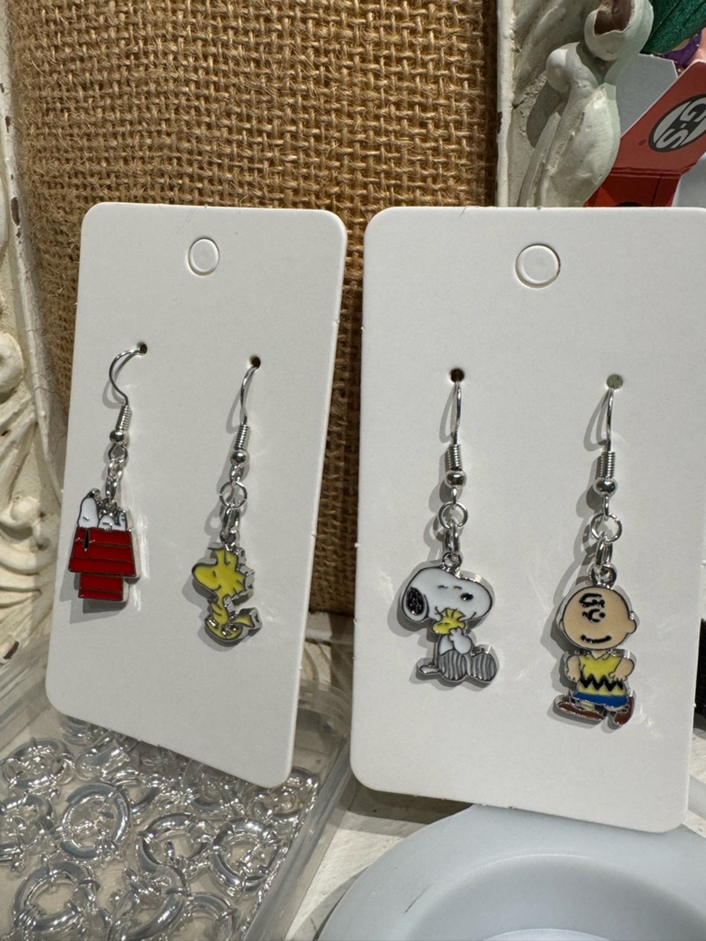 Peanuts Snoopy Charlie Brown Earrings - Picture 5 of 6